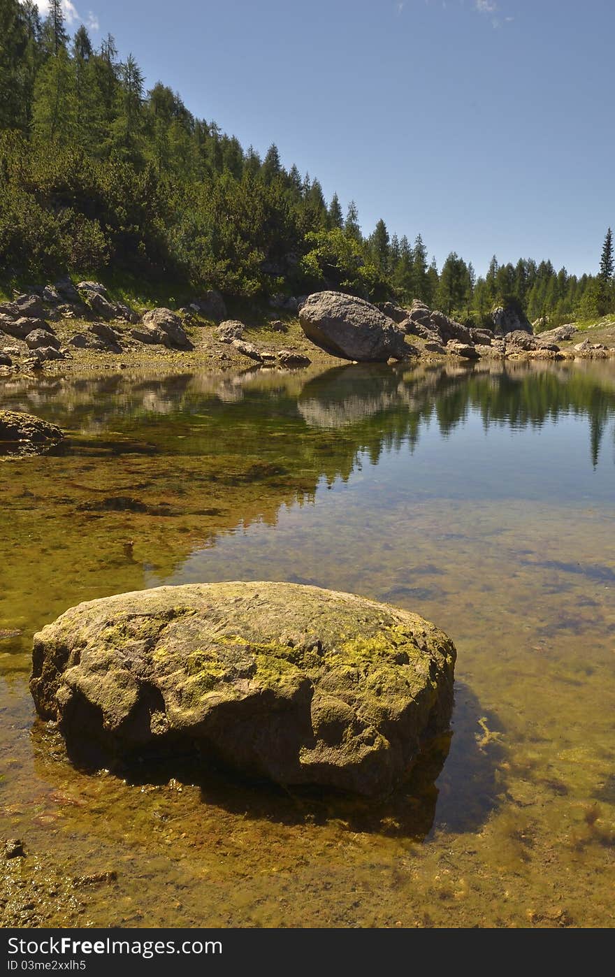 Lake in Julian Alps