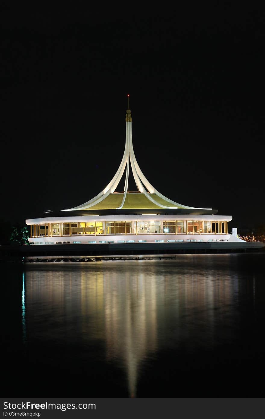 Suan Luang Rama IX, Night scene, Bangkok, Thailand. Suan Luang Rama IX, Night scene, Bangkok, Thailand