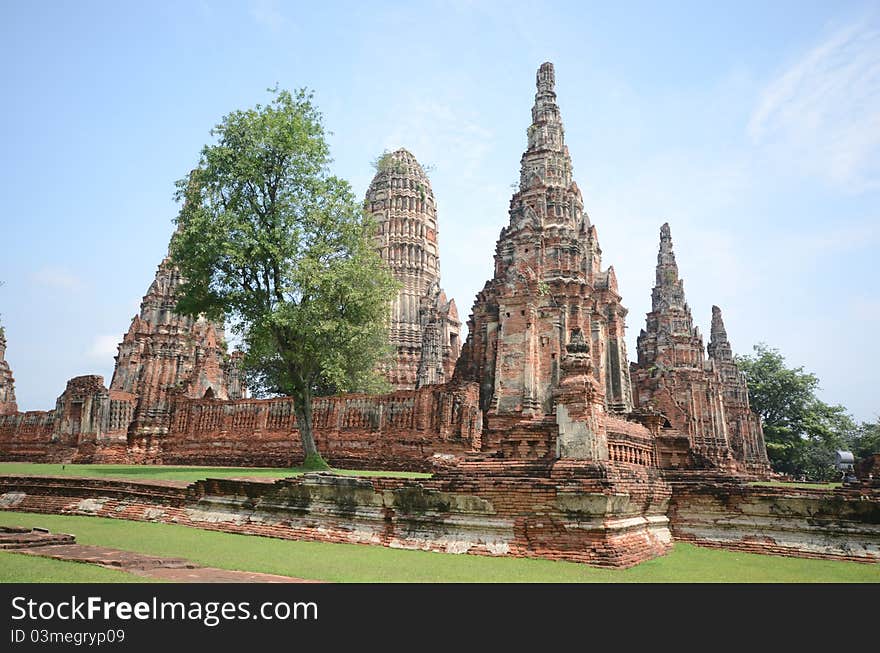 Chaiwatthanaram an old temple of the Ayutthaya province of Thailand. Chaiwatthanaram an old temple of the Ayutthaya province of Thailand.