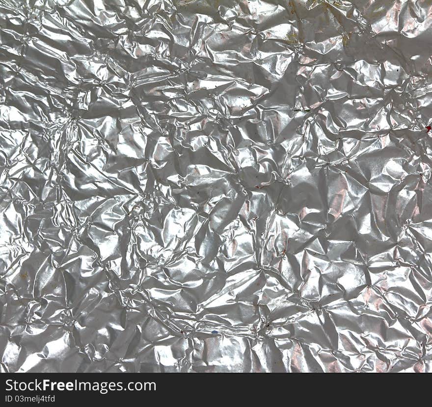 Aluminum foil texture for background