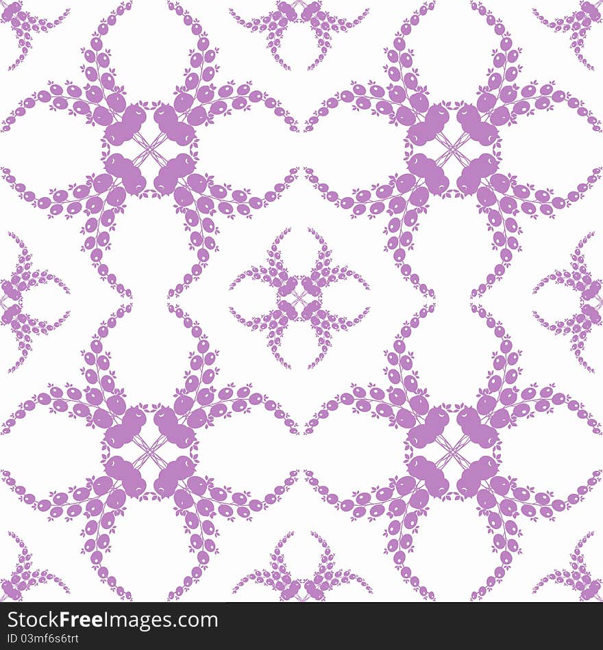 Abstract background of beautiful seamless floral pattern