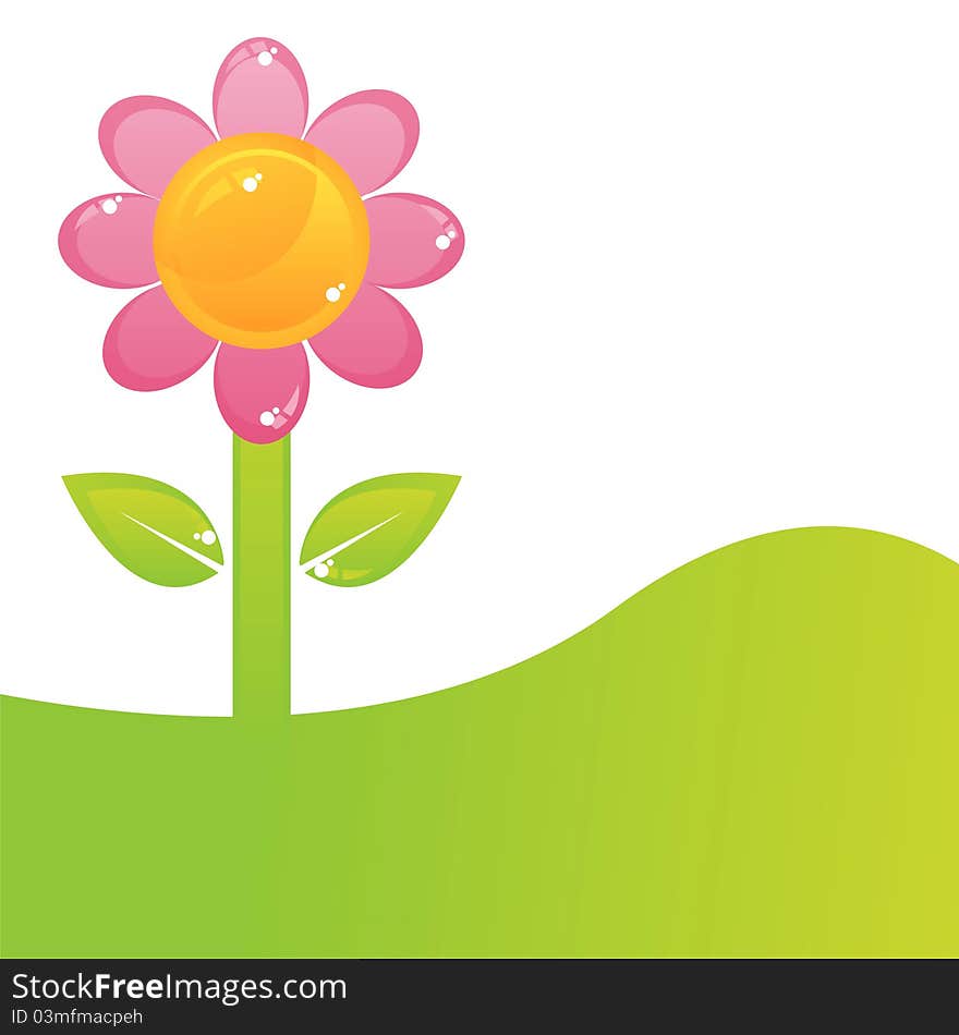 background with colorful glossy flower. background with colorful glossy flower