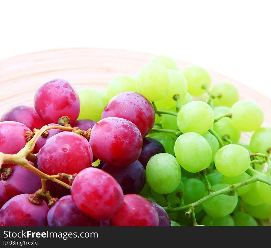 Image Of Red And Green Grapes