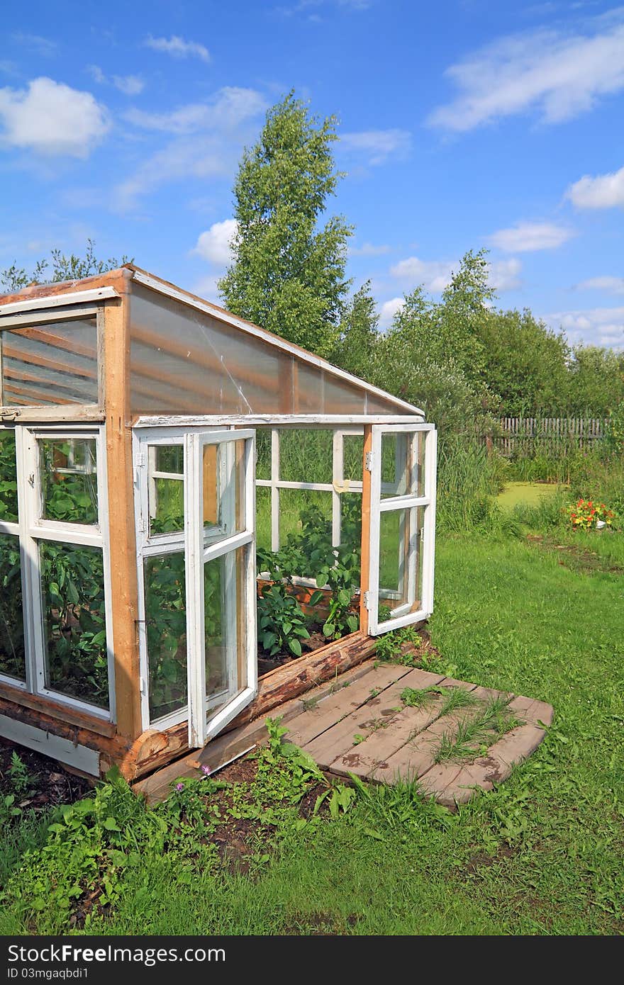 Wooden hothouse