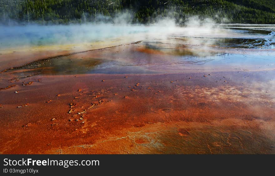 Yellowstone: Grand Prismatic Steam Rising