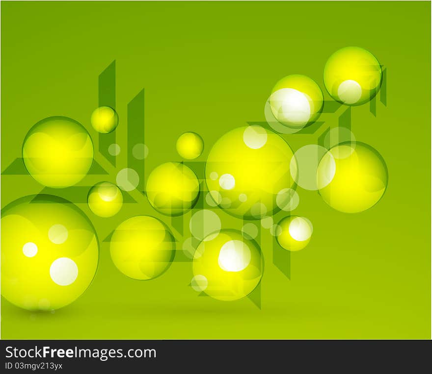 Vector bubbles background