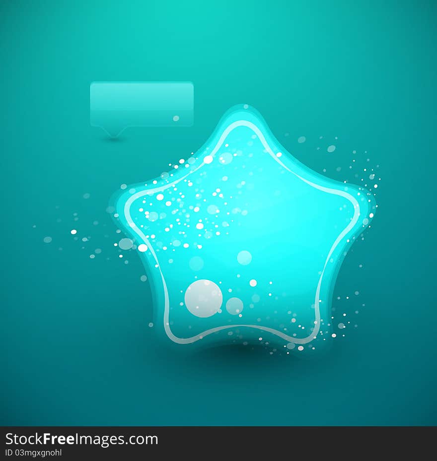 Vector Abstract Glass Shape