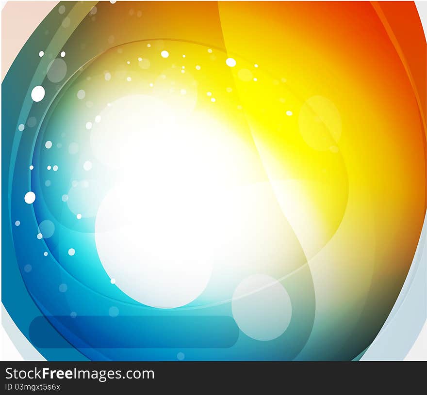 Abstract Glass Colorful Shape Background