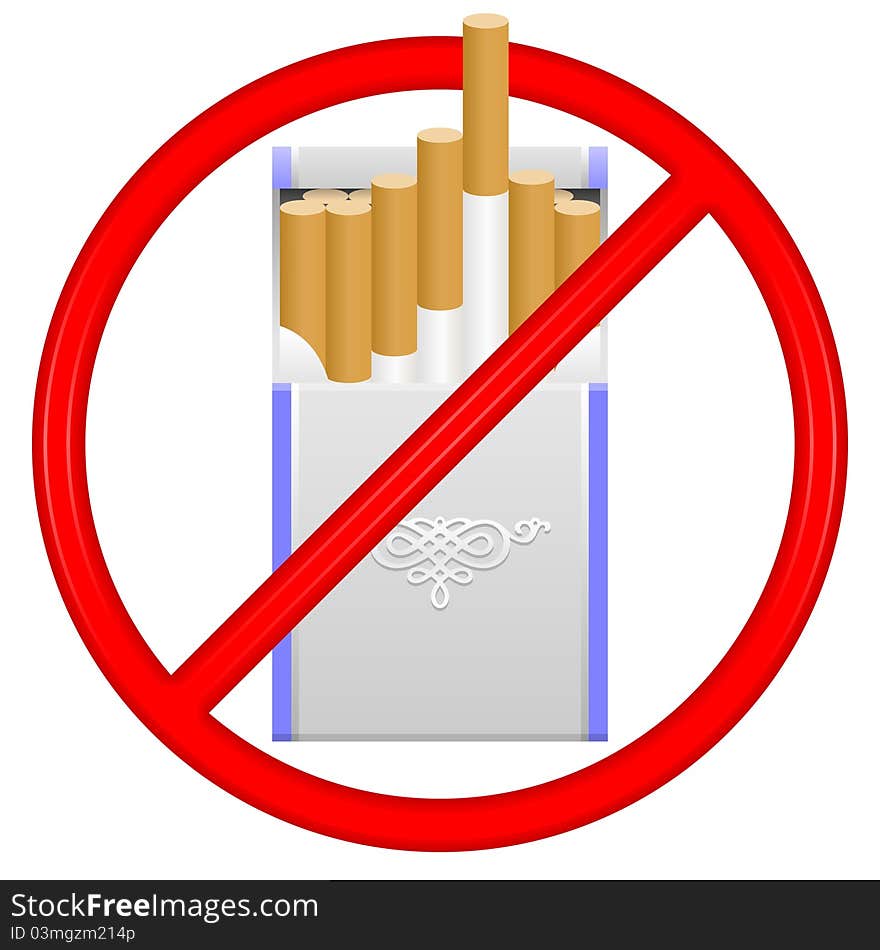 No smoking sign in vector