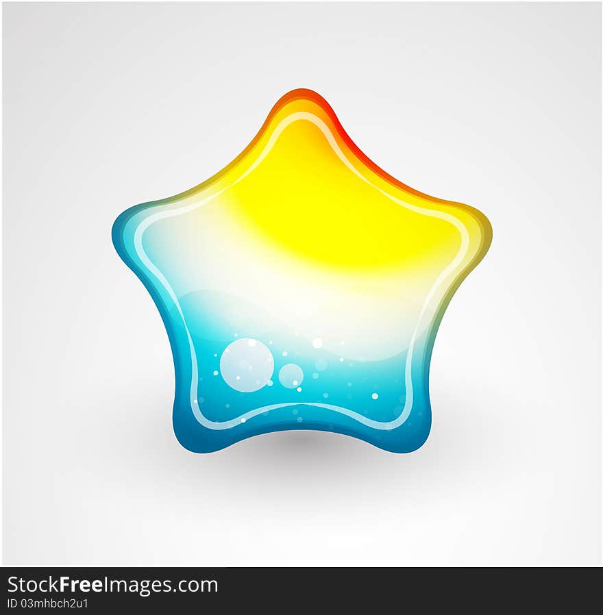 Abstract Glass Star