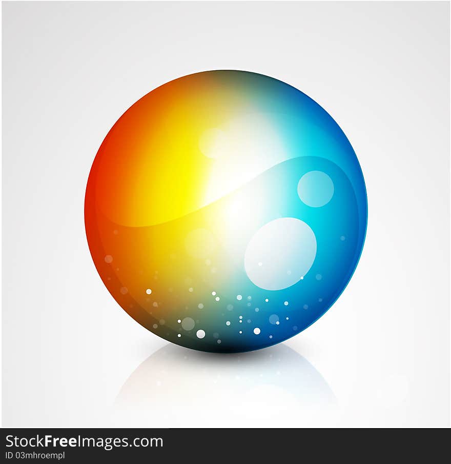 Abstract  Sphere Button