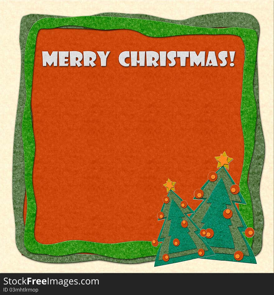 Merry Christmas greeting card