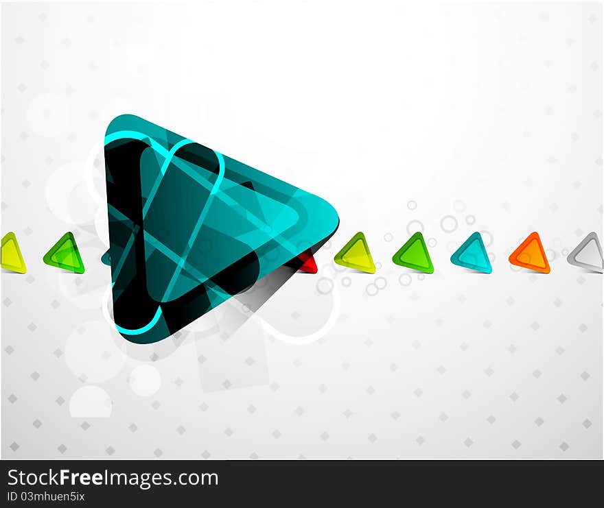 Vector triangle background