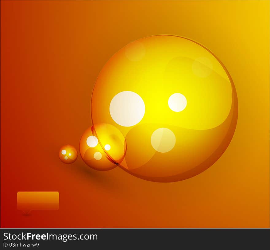 Vector bubbles background