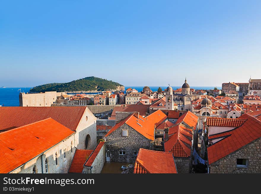 Town Dubrovnik in Croatia