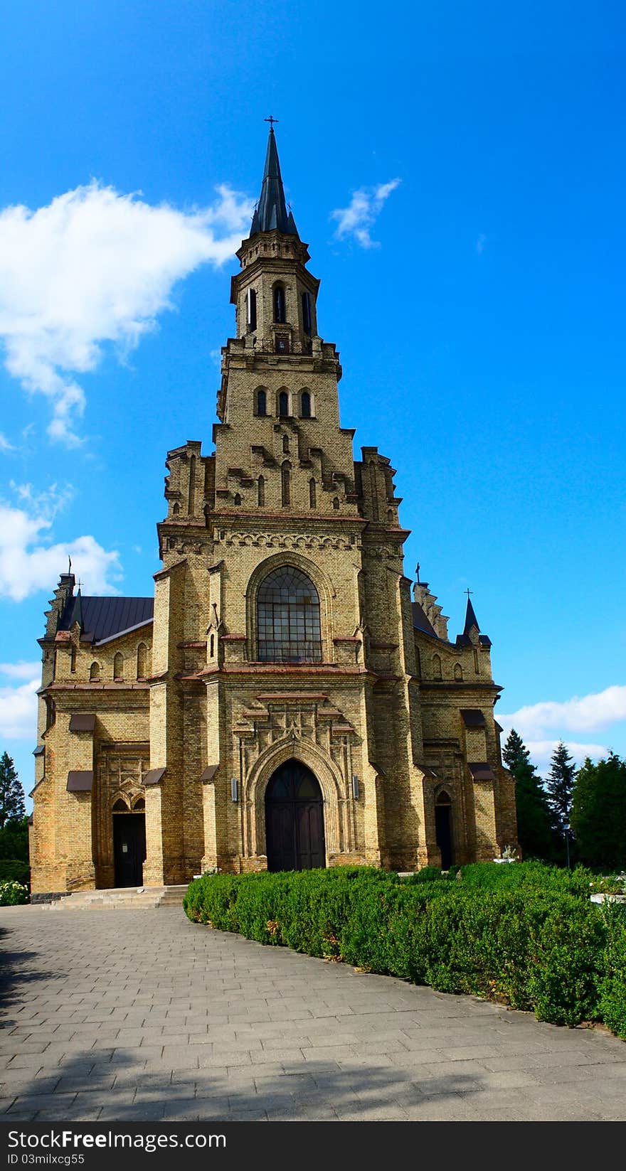 Catholic church in beautiful place, Vilnius, Lithuania