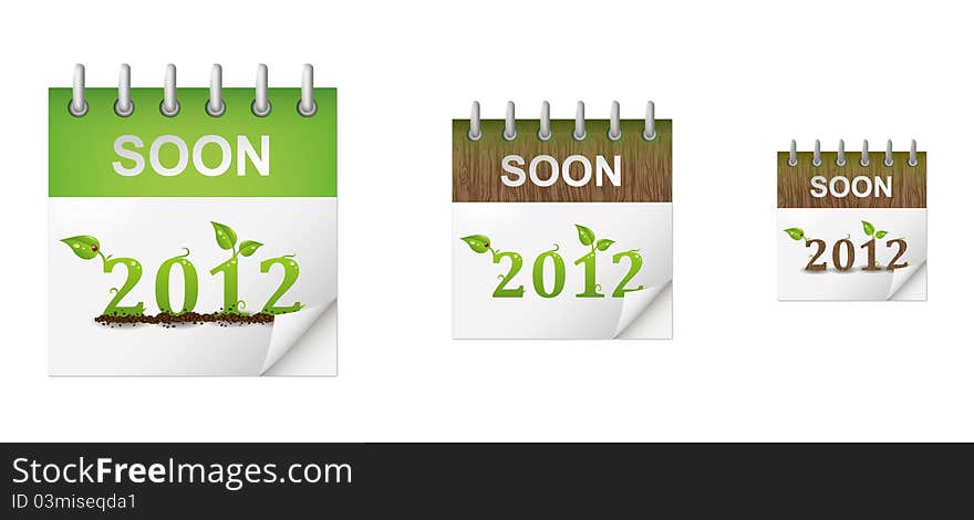 Set of eco calendars