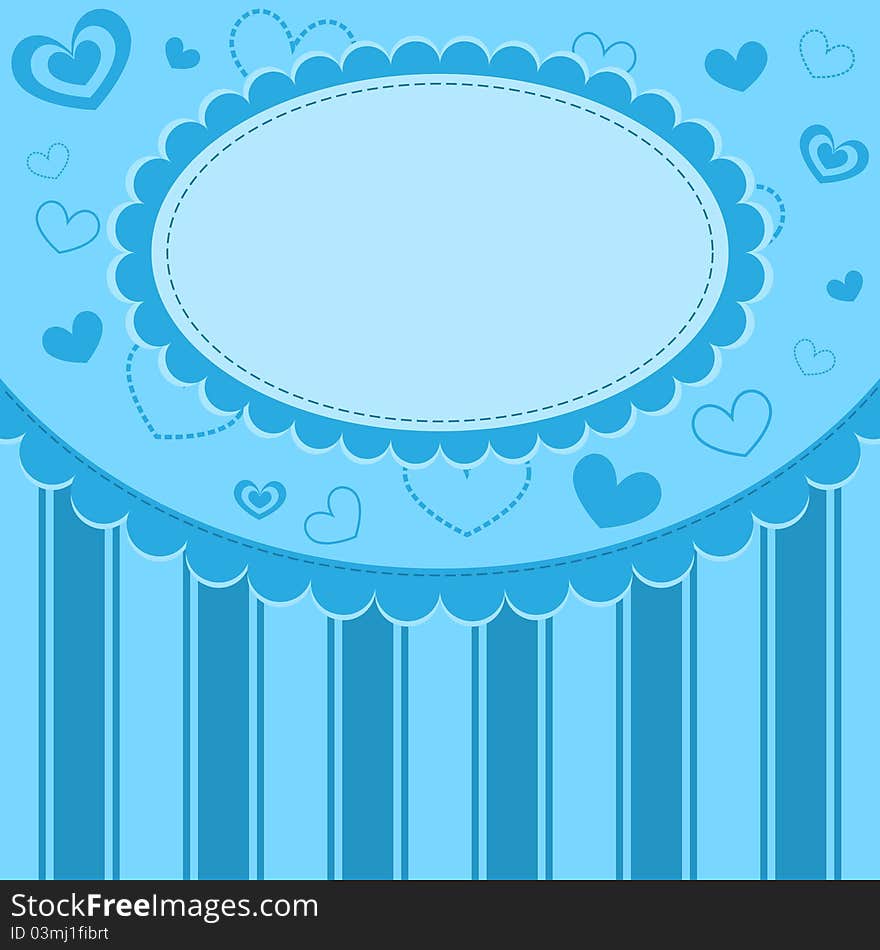 Pretty blue baby background with place for text. Pretty blue baby background with place for text