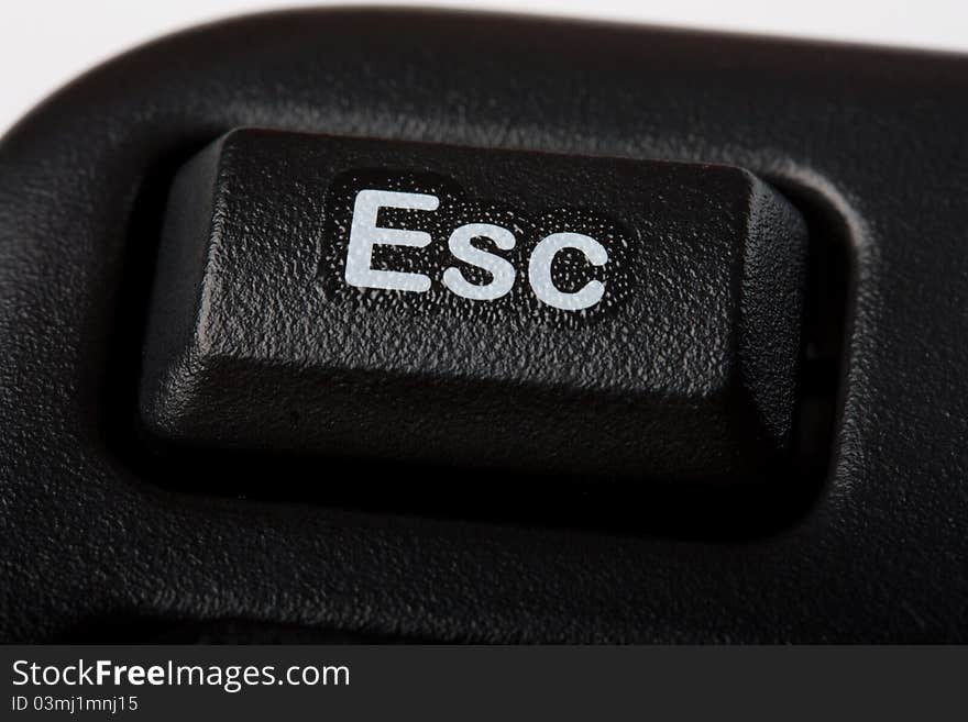 Esc button on computer keyboard. Esc button on computer keyboard