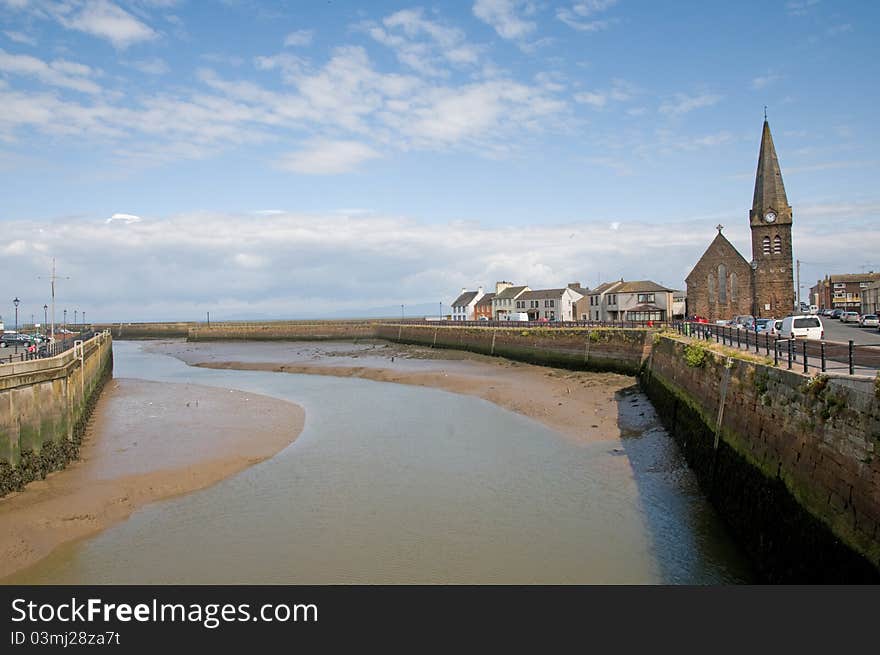 Empty harbour at maryport