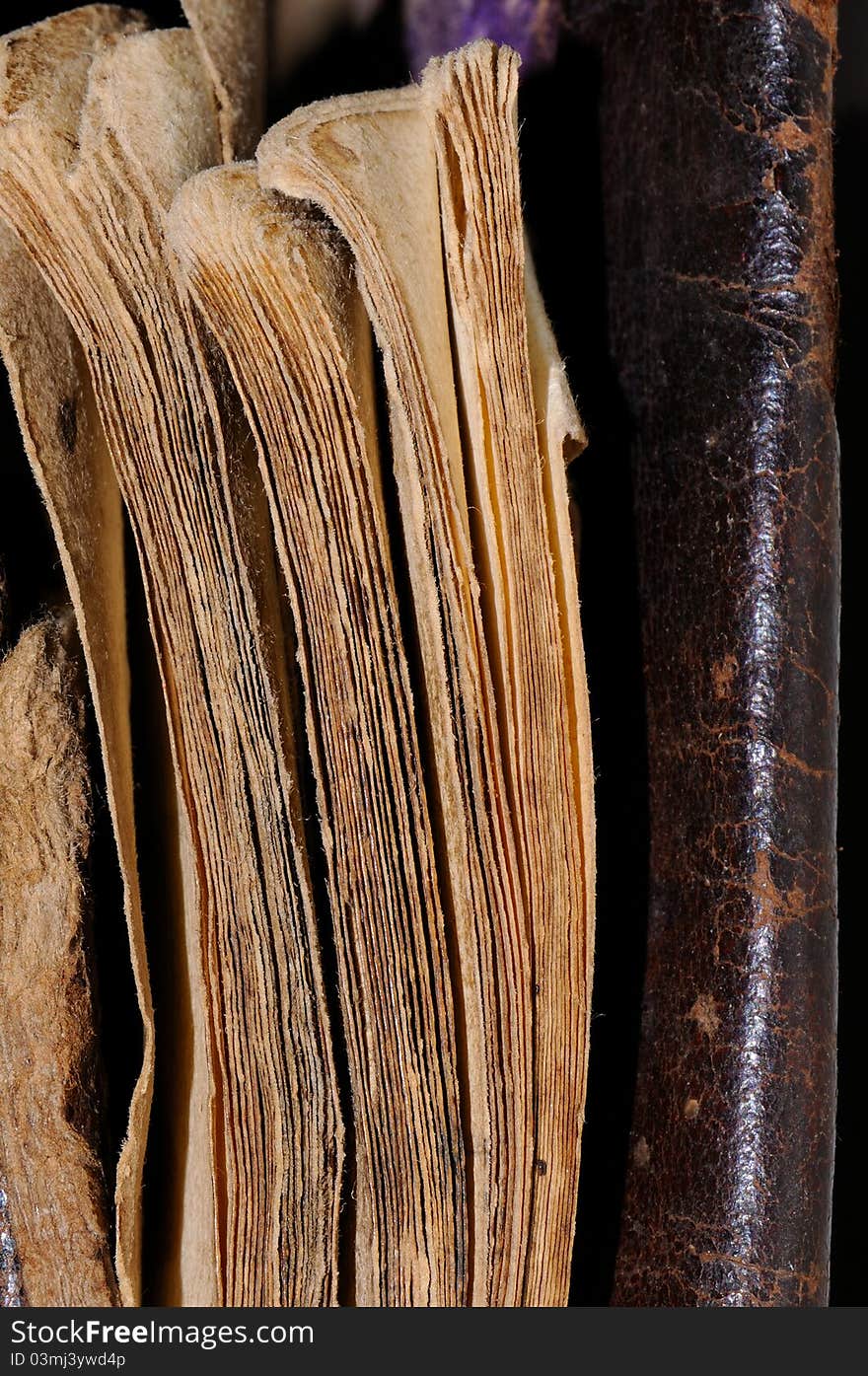 Ancient book. About 200 years old. 
Useful for texture or background.