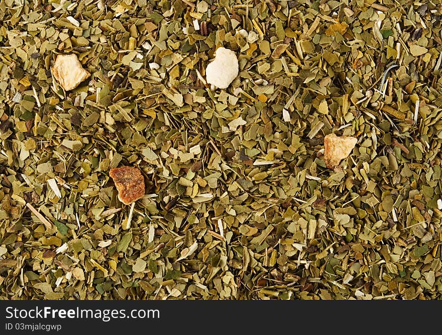 Black aromatic tea. food background