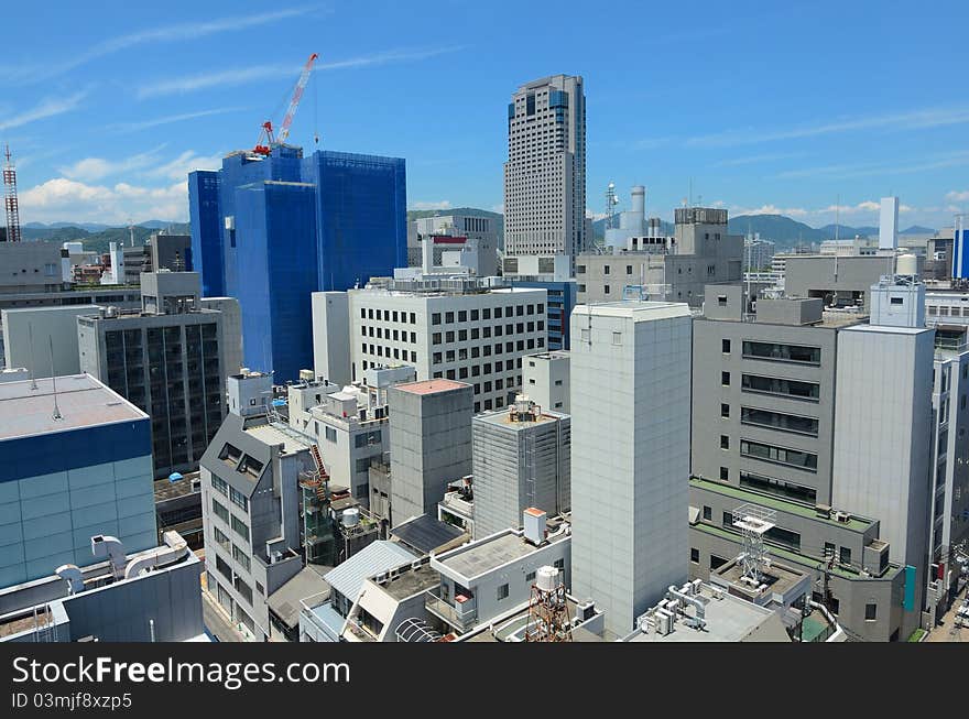 Skyline of downtown Hiroshima, Japan. Skyline of downtown Hiroshima, Japan.