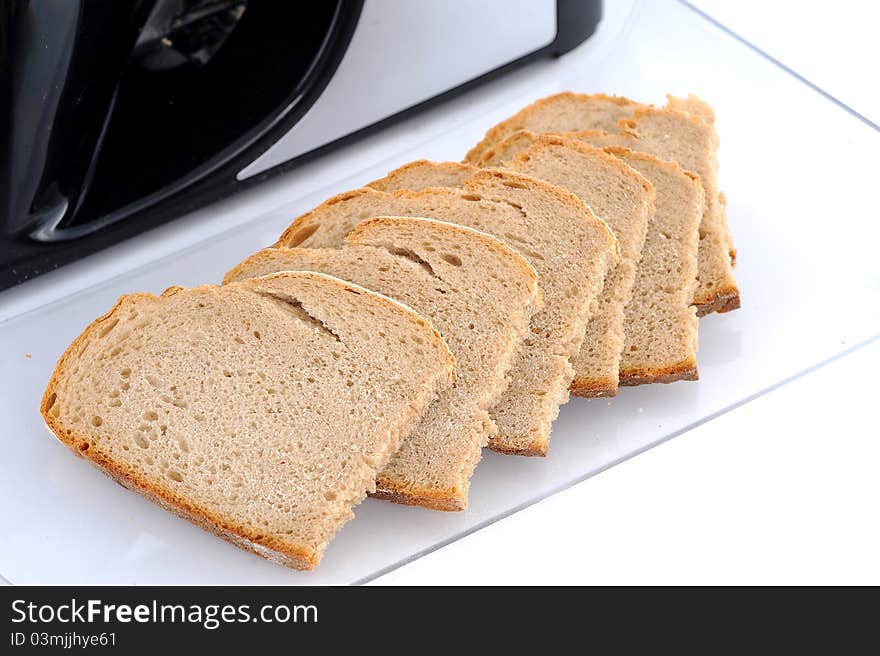 Bakery foodstuffs. Shot in a studio