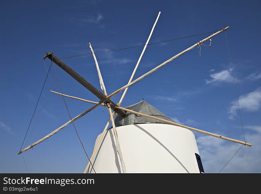 Old windmill in Castro Marim, Algarve, Porugal