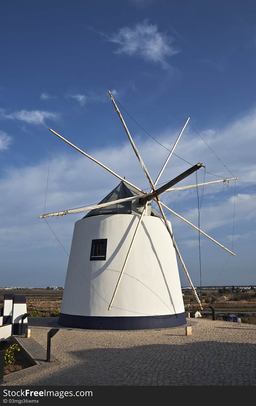 Old windmill in Castro Marim, Algarve, Porugal