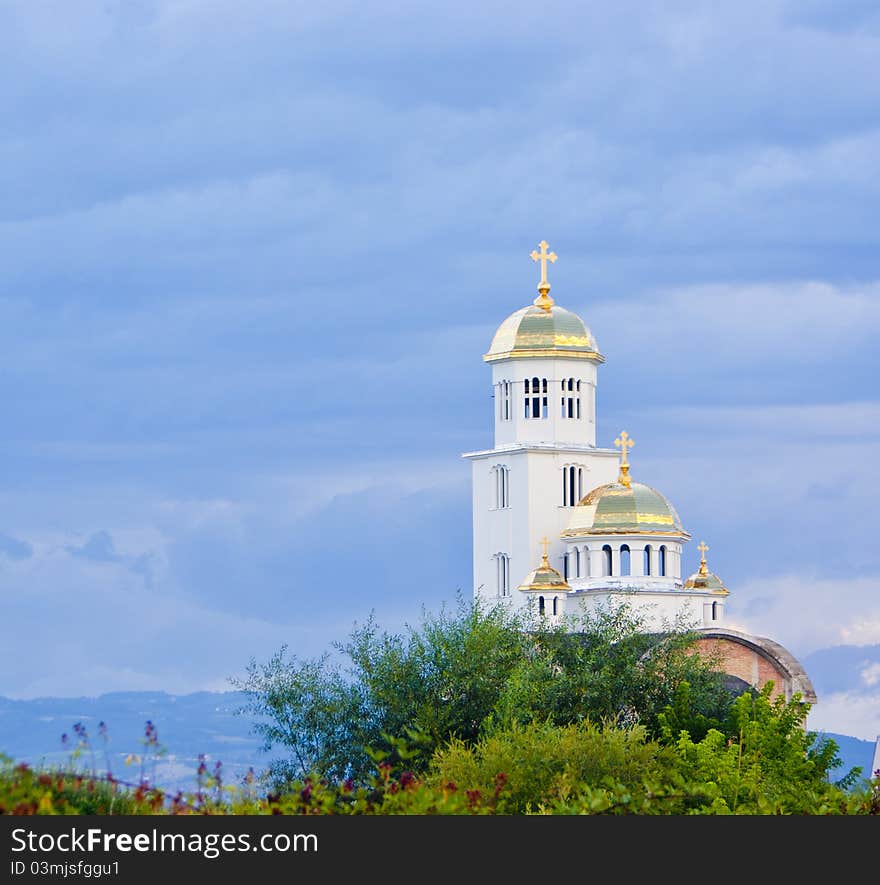 Golden dome of the Orthodox church