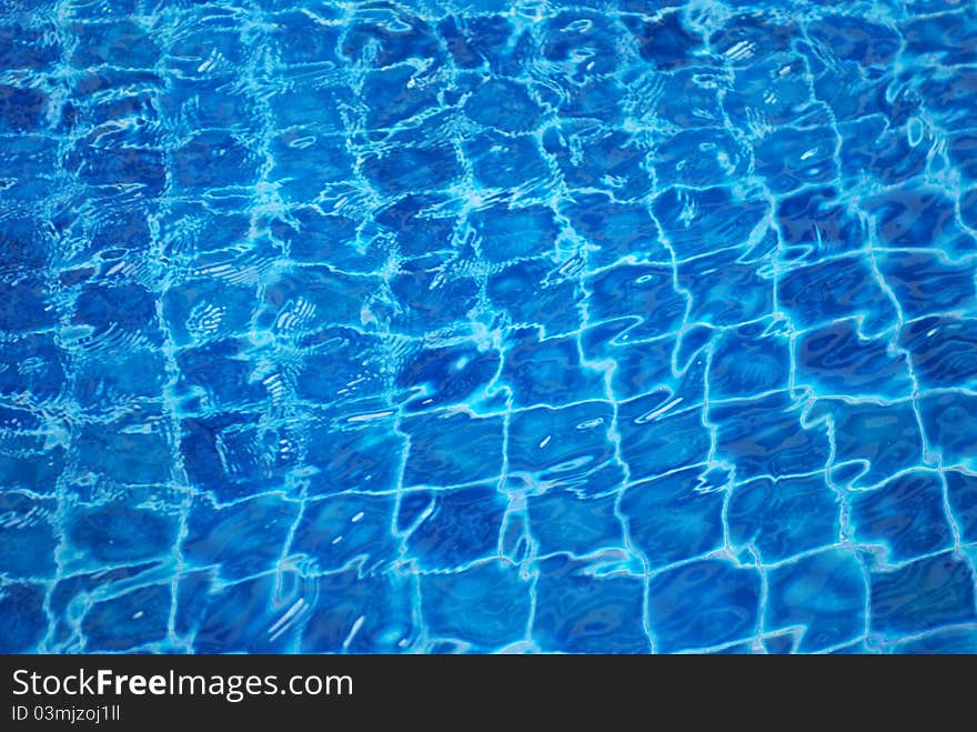 Background made of swiming pool water. Background made of swiming pool water