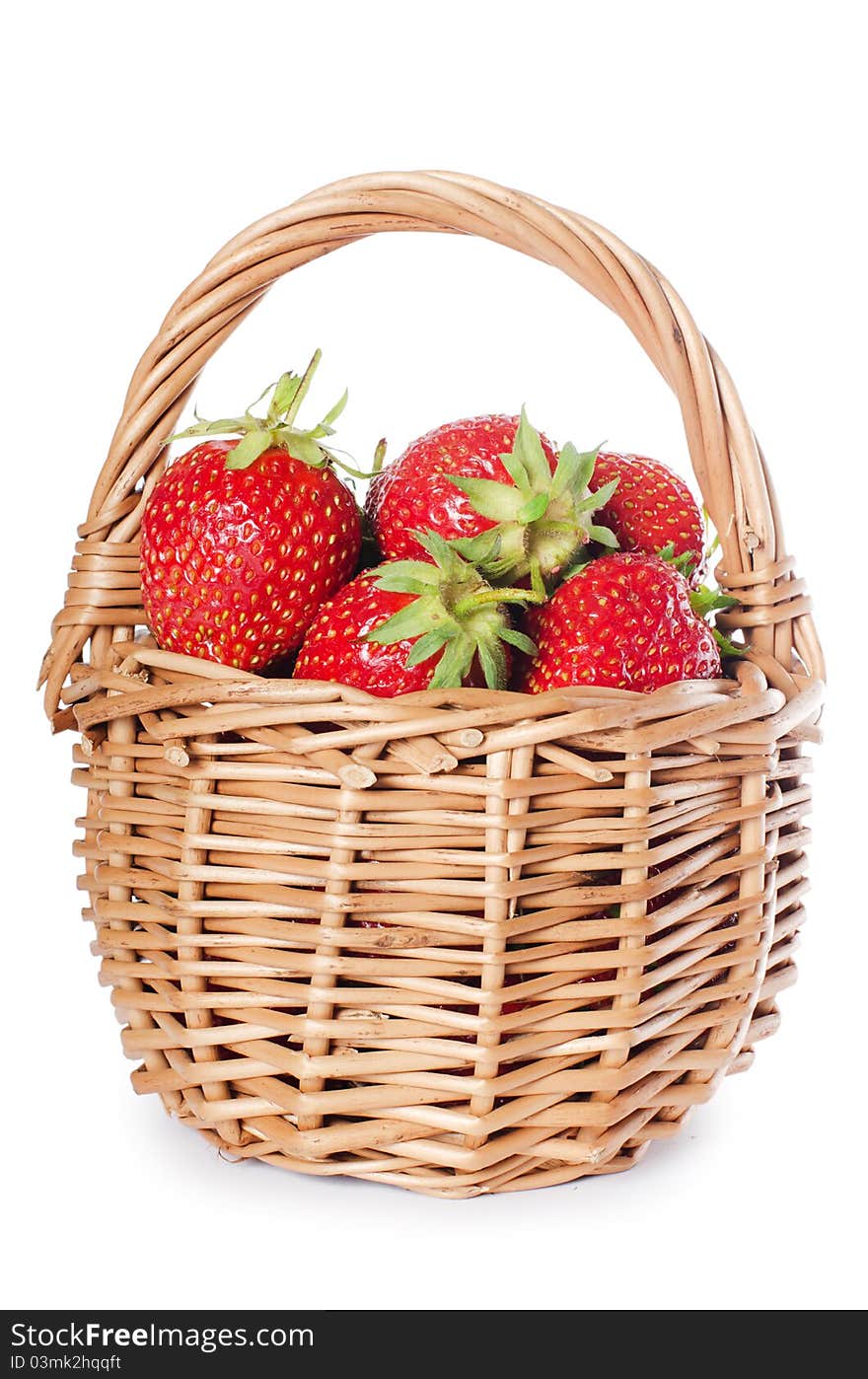 Fresh Strawberry On Basket