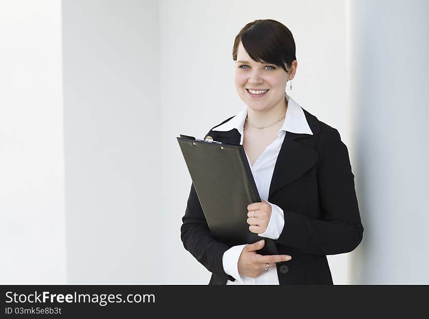 Happy and Young Business woman