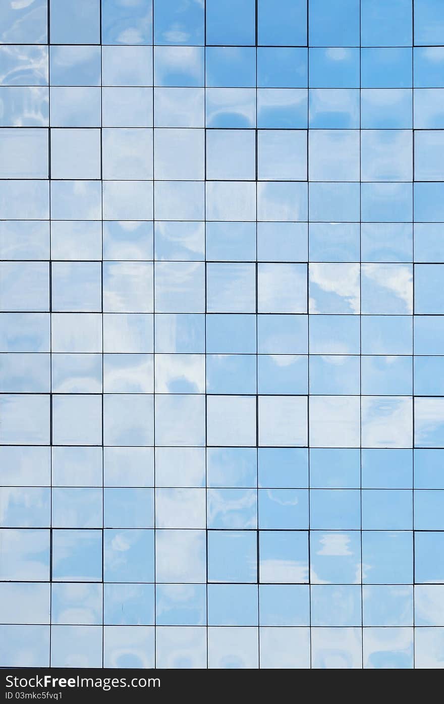 Corporate building with sky reflection. Corporate building with sky reflection