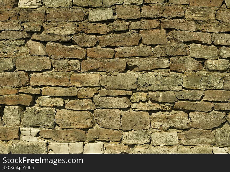 Vintage brick wall for use as background. Vintage brick wall for use as background