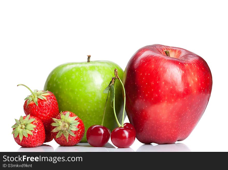 Summer Fresh Fruits Isolated