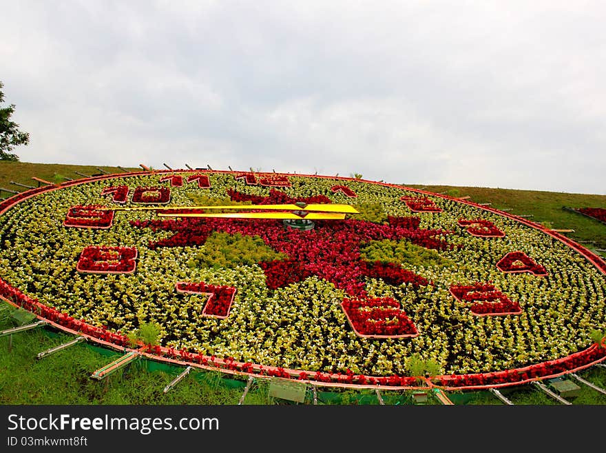 Flower clock