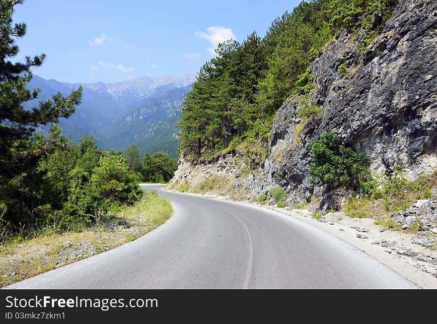 Olymp mountains near Litochoro city in Greece. Olymp mountains near Litochoro city in Greece