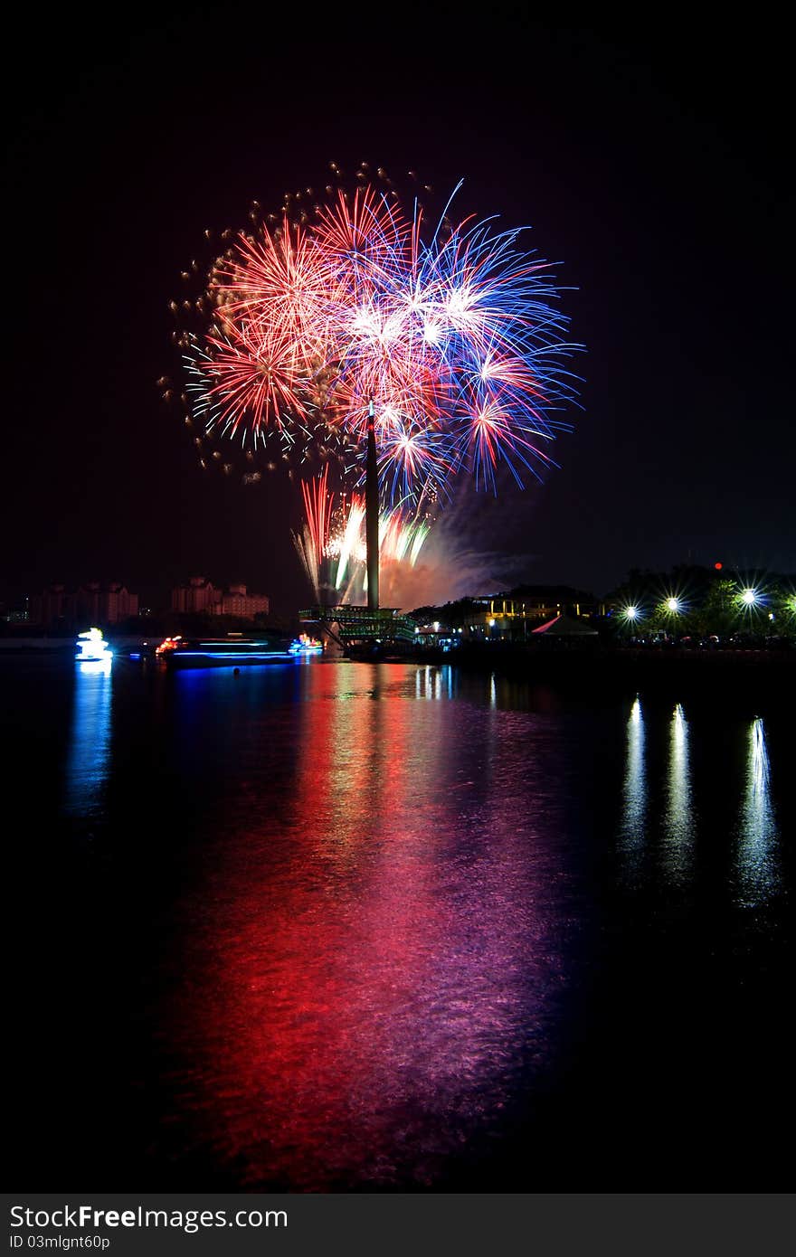 Fireworks display during the Putrajaya Flower & Garden Festival 2011. Fireworks display during the Putrajaya Flower & Garden Festival 2011