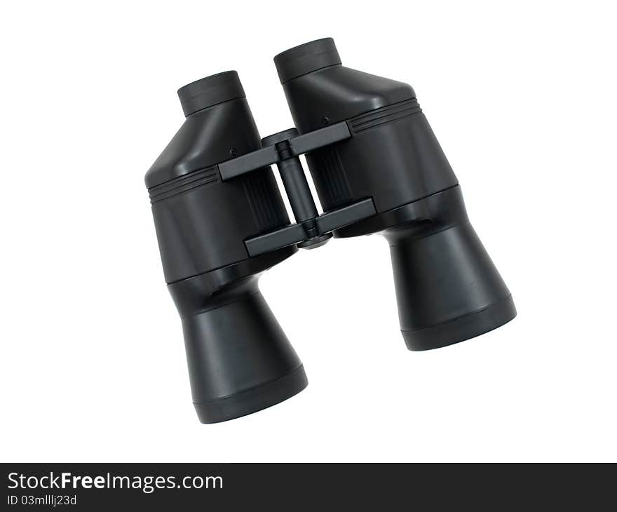 Binoculars isolated against a white background