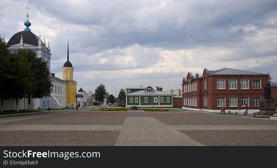 The Orthodox Church in center of Kolomna. The Orthodox Church in center of Kolomna