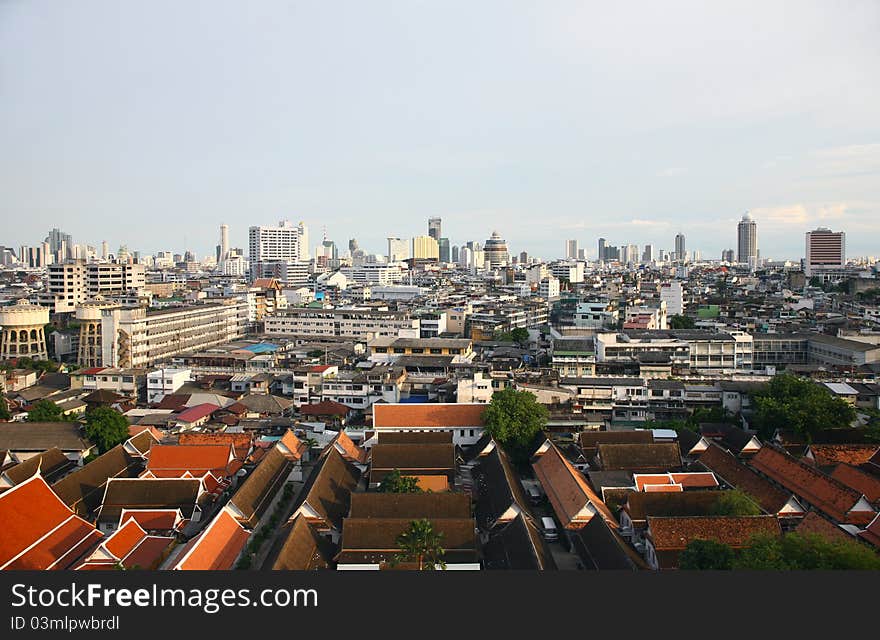 A Bangkok city view cityscape