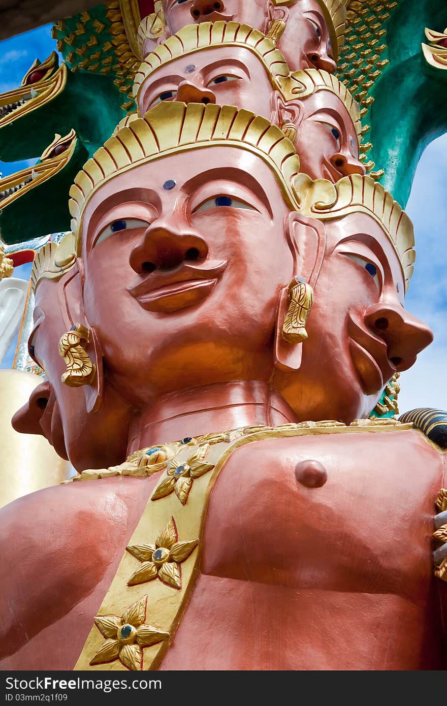 Buddha in the temple. of ,Bangkok