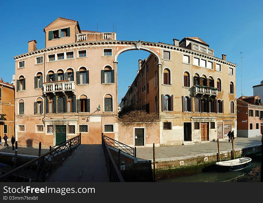 Old House - Panorama ,Venice,Italy