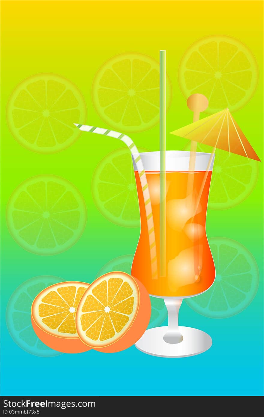 Orange cocktail