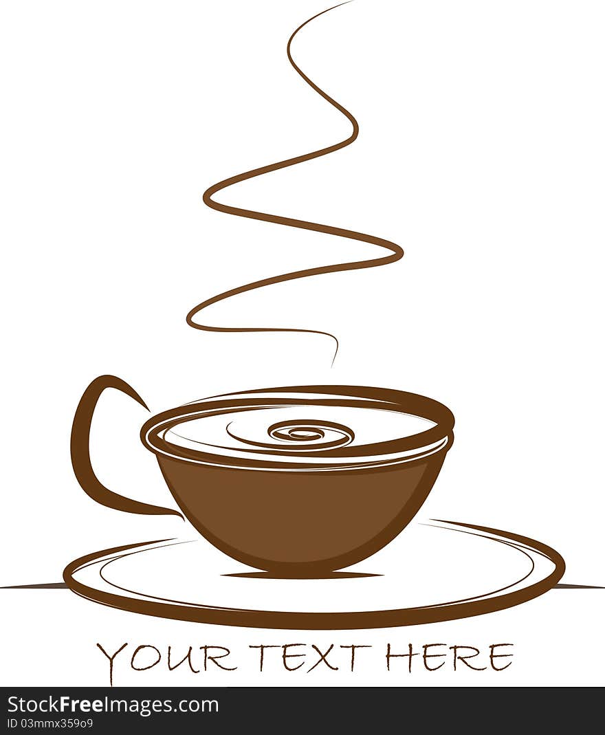 Vector of coffee cup background