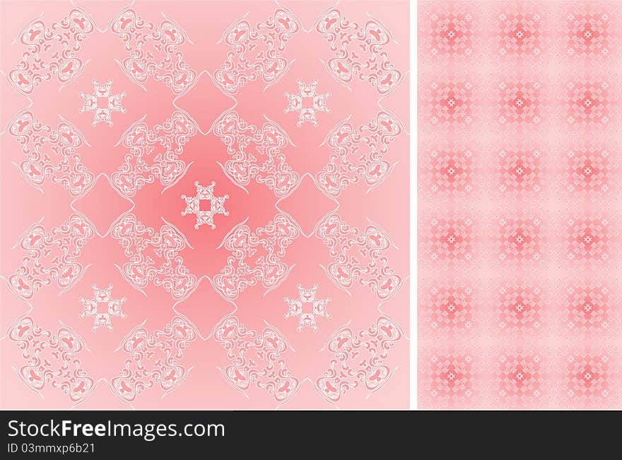 Pink wallpaper with a pattern - seamless texture