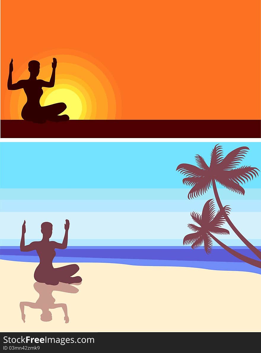 Yoga On The Beach