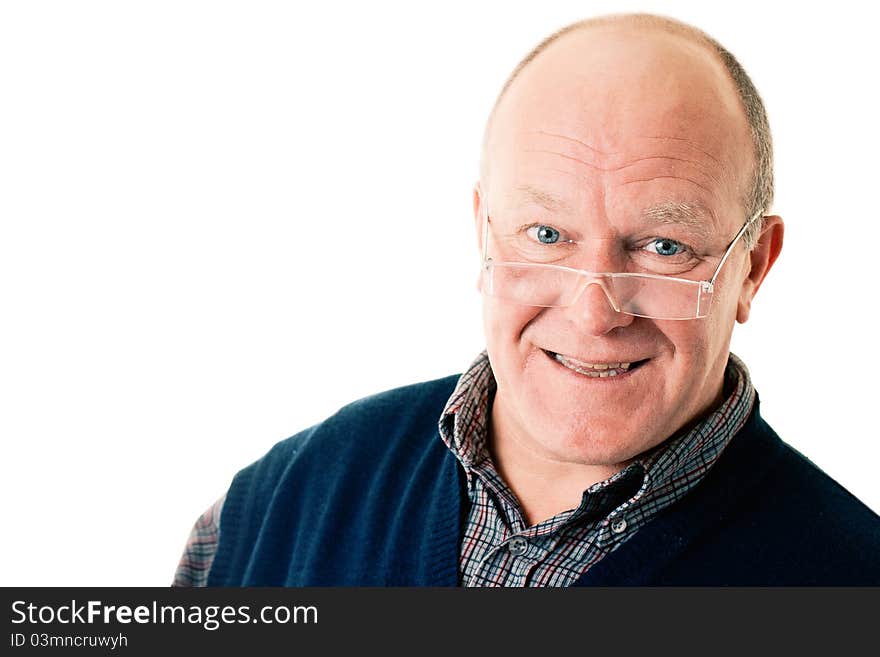 Portrait Of Confident Man In Glasses